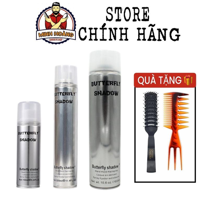 CHÍNH HÃNG Gôm xịt tóc Butterfly Shadow giữ nếp tốt. Keo xịt tóc gôm giữ nếp tóc.