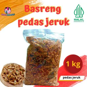 basreng   goreng pedas daun jeruk 1 kg BEST SELLER ( COD ) OYUN KRIUKZZ food snacks Chips