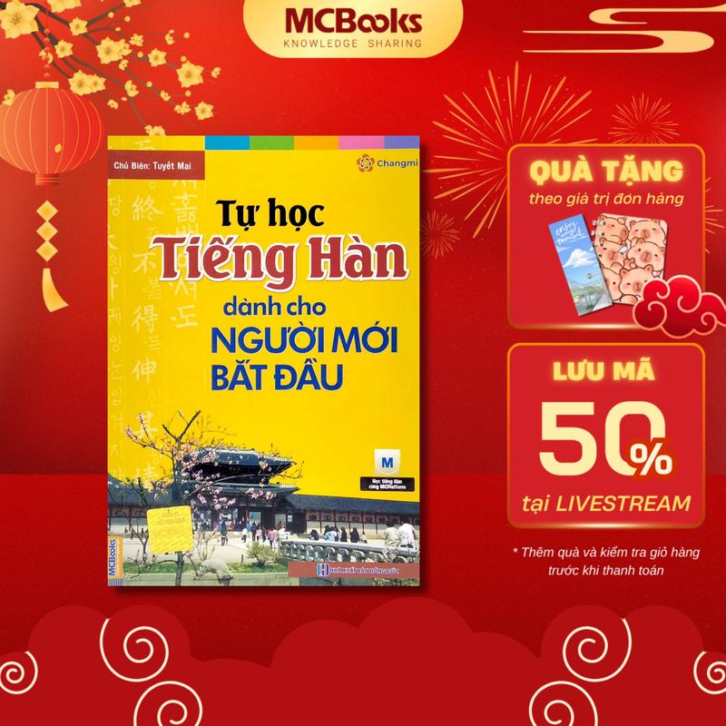 Sách-  Tự học tiếng Hàn cho người mới bắt đầu - MCBooks