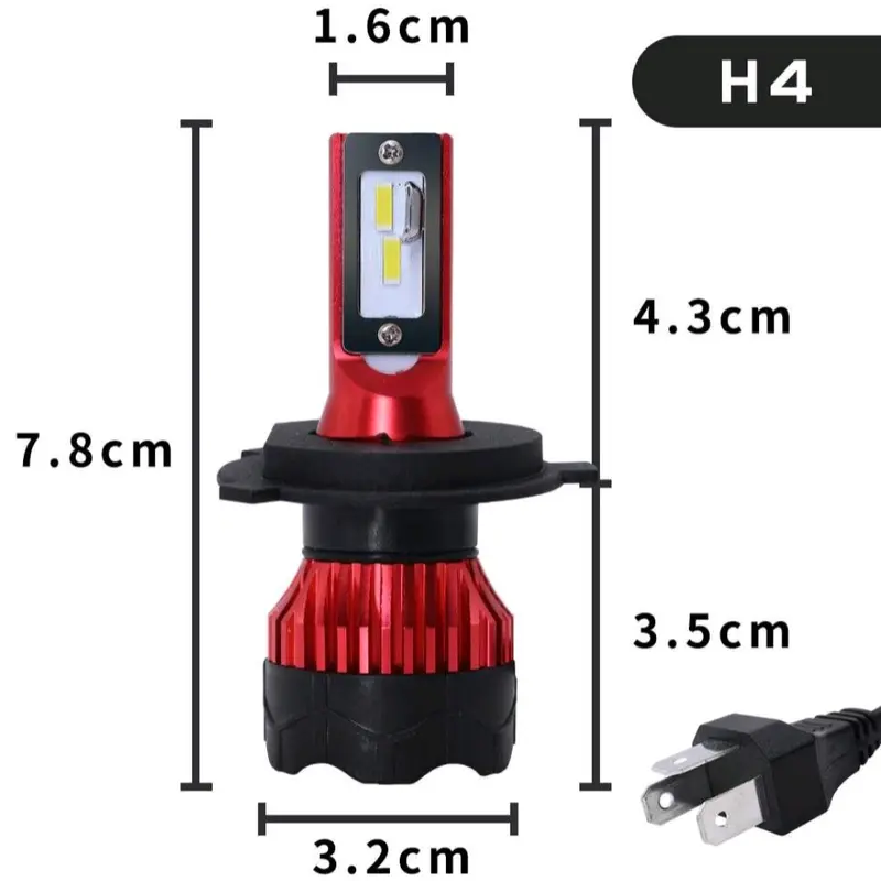 Lampu depan / Headlight Mobil LED ZES 12000LM 55W SUPER TERANG 4