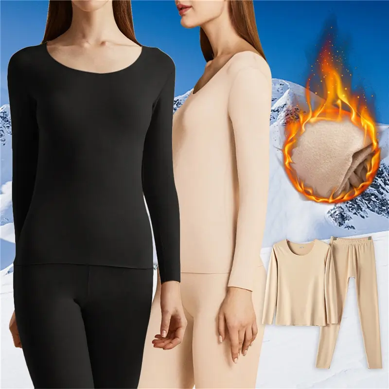 Thermal Temperature Women's Underwear Set 2 Pieces/winter Long-sleeved Underwear Suit