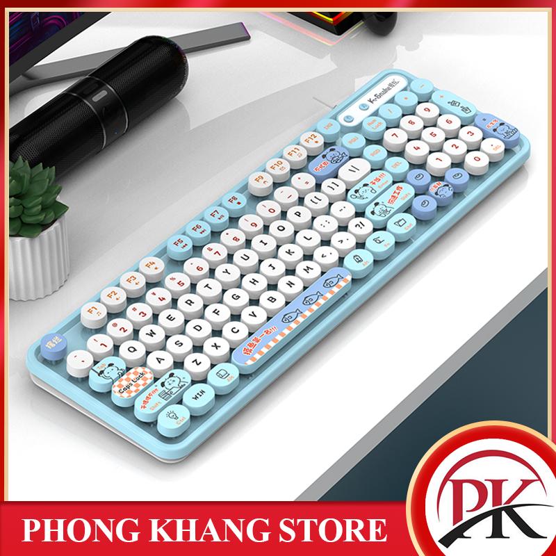 Bàn phím có dây K-SNAKE K2 PRO với thiết kế màu sắc hiện đại trẻ trung kèm theo họa tiết hoạt hình vô cùng dễ thương 0