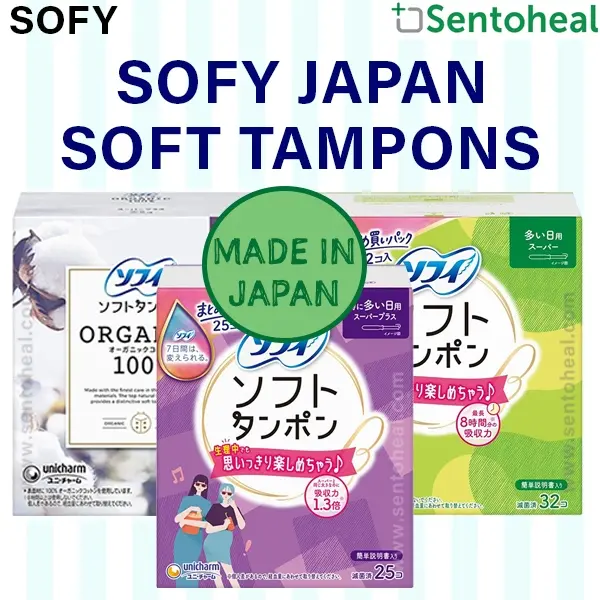 SOFY Charm Tampons/Organic Cotton 100% Soft Tampons from Japan - Jumbo pack