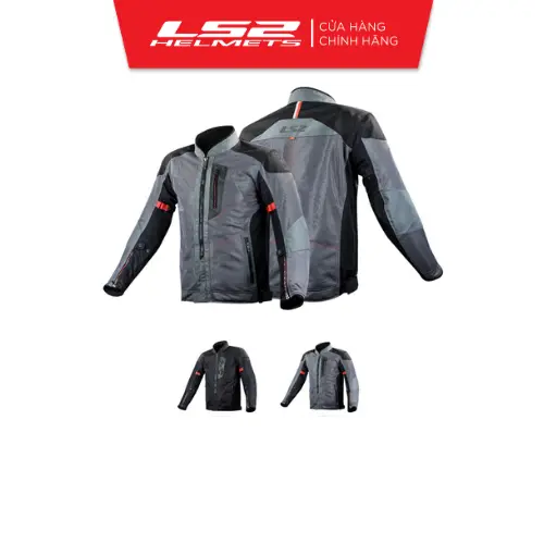 Áo Thời Trang Bảo Hộ Lái Moto, Xe Máy LS2 Alba Man full bộ giáp  đi phượt