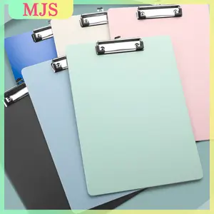 MJSeen Clipboard A4  Warna Pastel Ringan & Fleksibel Bahan Plastik Berkualitas Cocok untuk Catatan Ujian COD