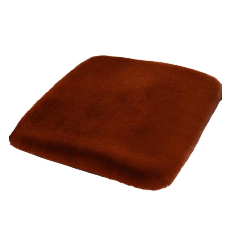 Product Introduction of Plush Seat Cushion Car Seat Cushion Winter Plush Rabbit Fur Winter Warmth Thick Wool One Piece E2D8 27