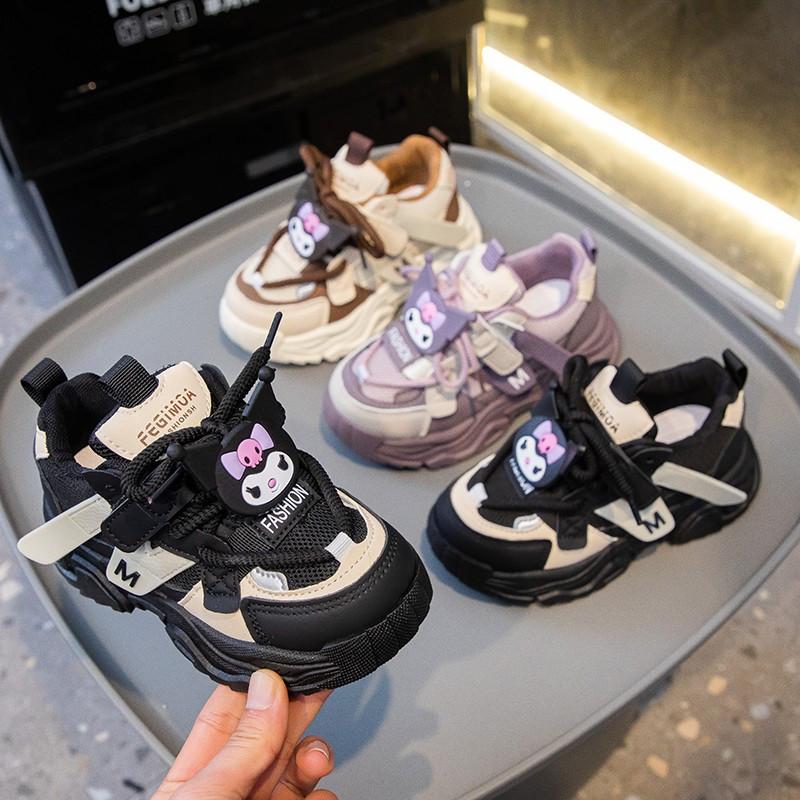 Product Introduction of 2025 Children Fashion Kuromi Sneakers for Girls Spring New Korean Style Soft Bottom Anti-slippery Versatile Chic School Sports Shoes 6