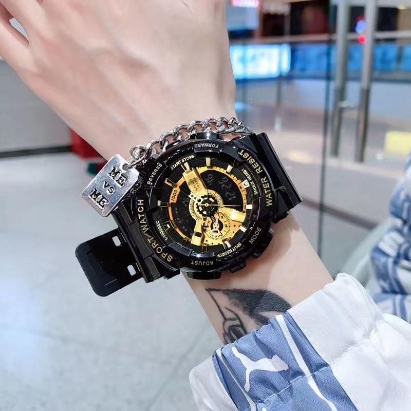 Jam Tangan Lelaki, Fesyen, Pelbagai fungsi, Jam Penggera, Jam Tangan Elektronik Sukan, Sesuai untuk Pelajar Lelaki dan Perempuan Watches original 5