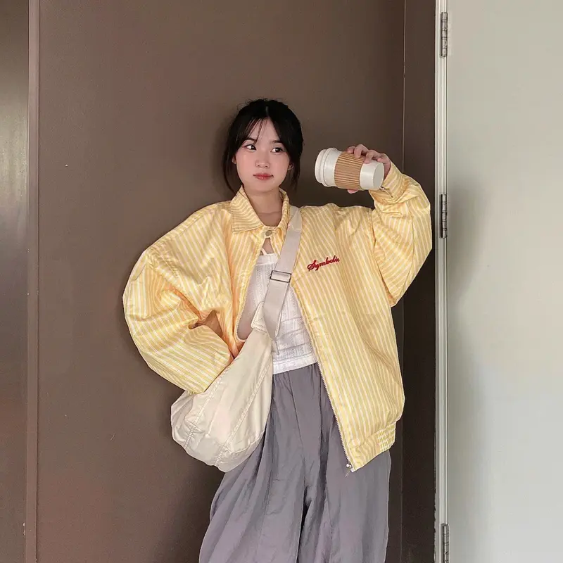 Áo khoác Striped Jacket nylon 4