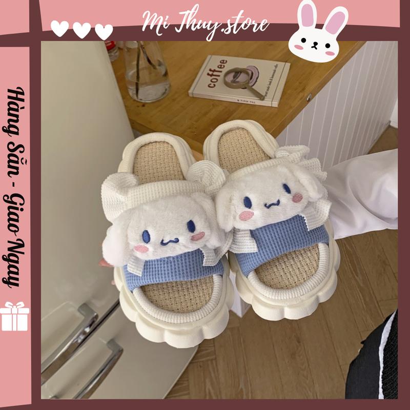 (Chọn tăng 1 size) Dép vạt bèo hoạt hình dễ thương DÉP VẠT BÈO QUAI NGANG