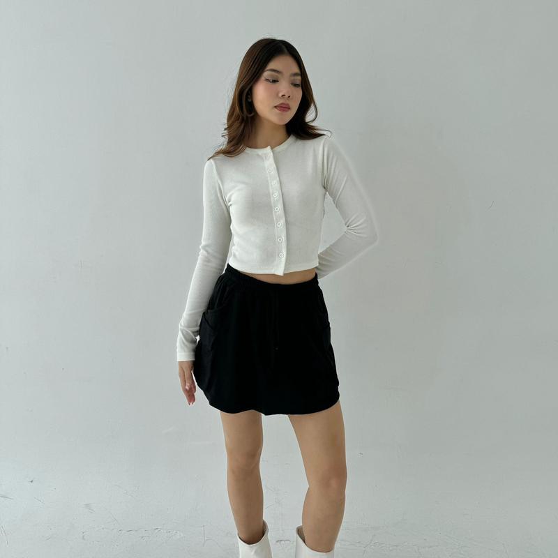 VIRGO TOP | Atasan Knit Wanita Korean Top Baju Knit Wanita Lengan Panjang Basic Long Sleeve 3