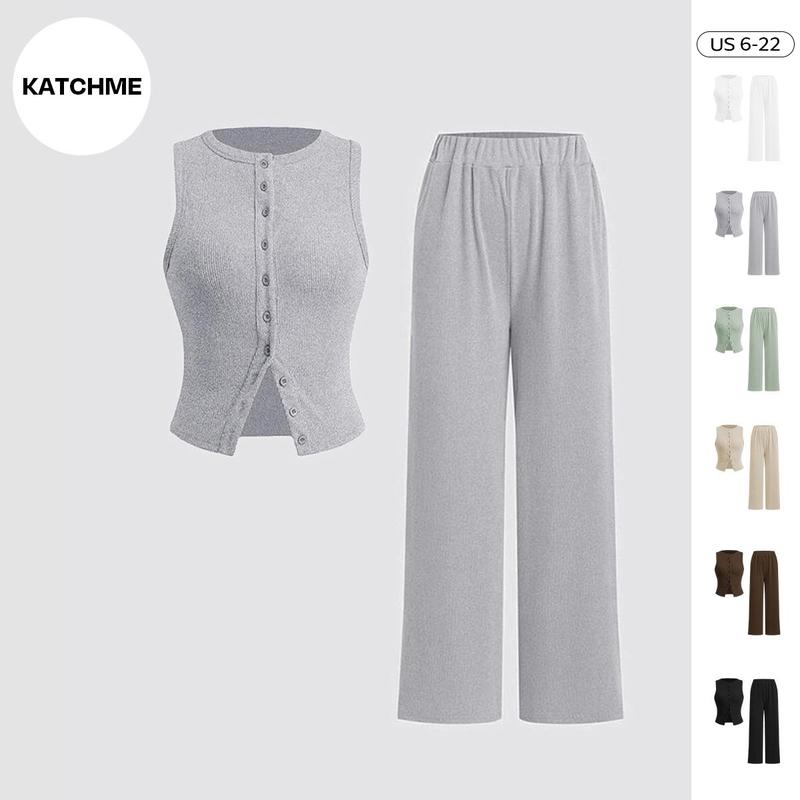 Casual Solid Split Joint Spaghetti Strap Sleeveless Two Pieces(3 Colors) Casual Solid Split Joint Spaghetti Strap Sleeveless Two Pieces(3 Colors)
