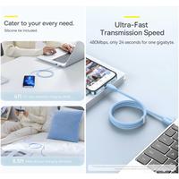 Gambar BASEUS Kabel Data Jelly Liquid Silica Gel USB to Lightning Fast Charging Cable Casan Original Ori - Hitam dari Pampam Shop Kab. Tangerang 5 Tokopedia