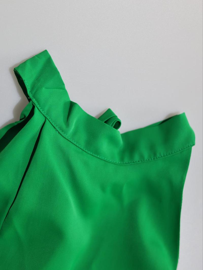 Product Introduction of Women's Plain Backless Halter Dress, Elegant Fashion Casual Dress for Party Dating Wear, Ladies Dress for Summer 6
