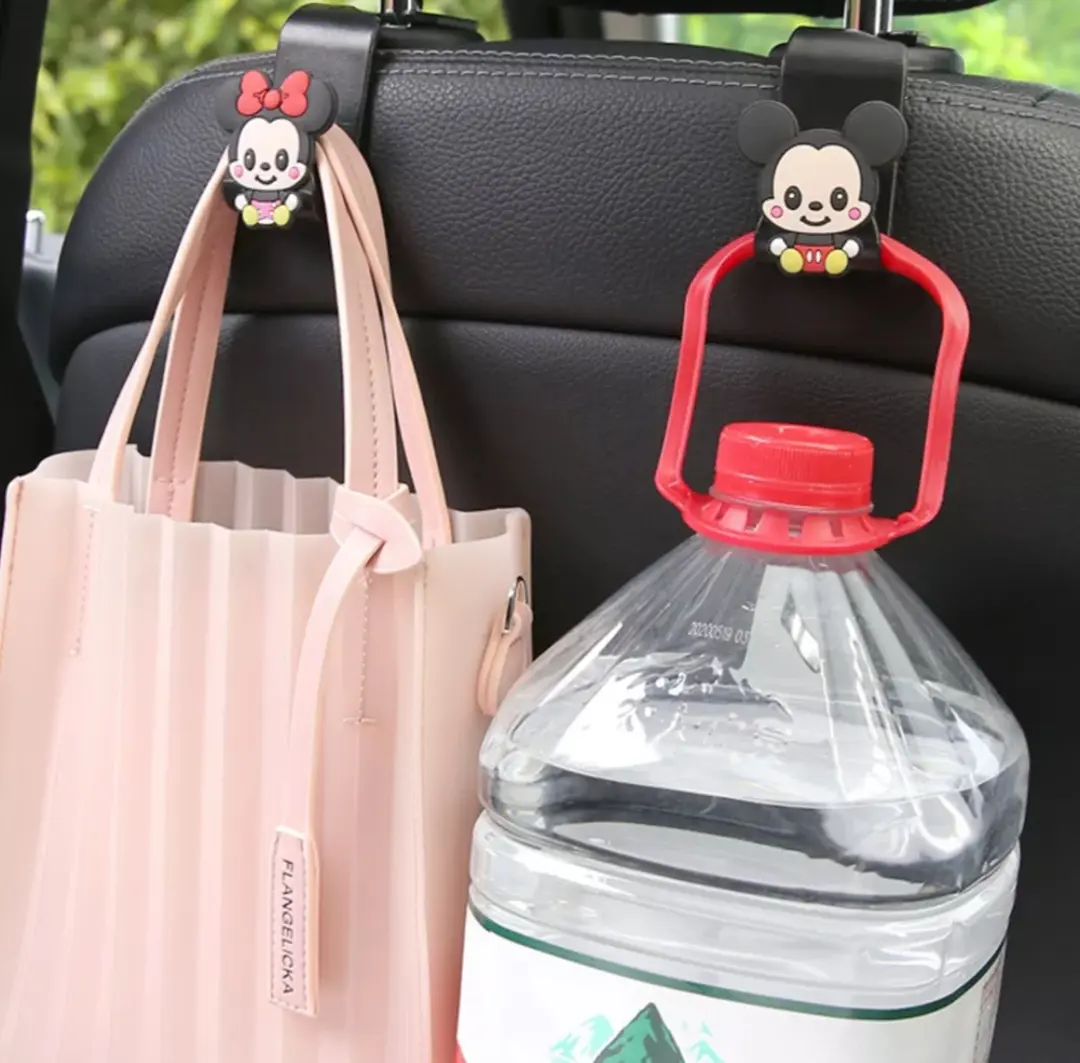PREMIUM QUALITY CAR SEAT HOOK HANGER KARAKTER DI MOBIL PEMEGANG PENYIMPANAN SANDARAN KEPALA UNIVERSAL