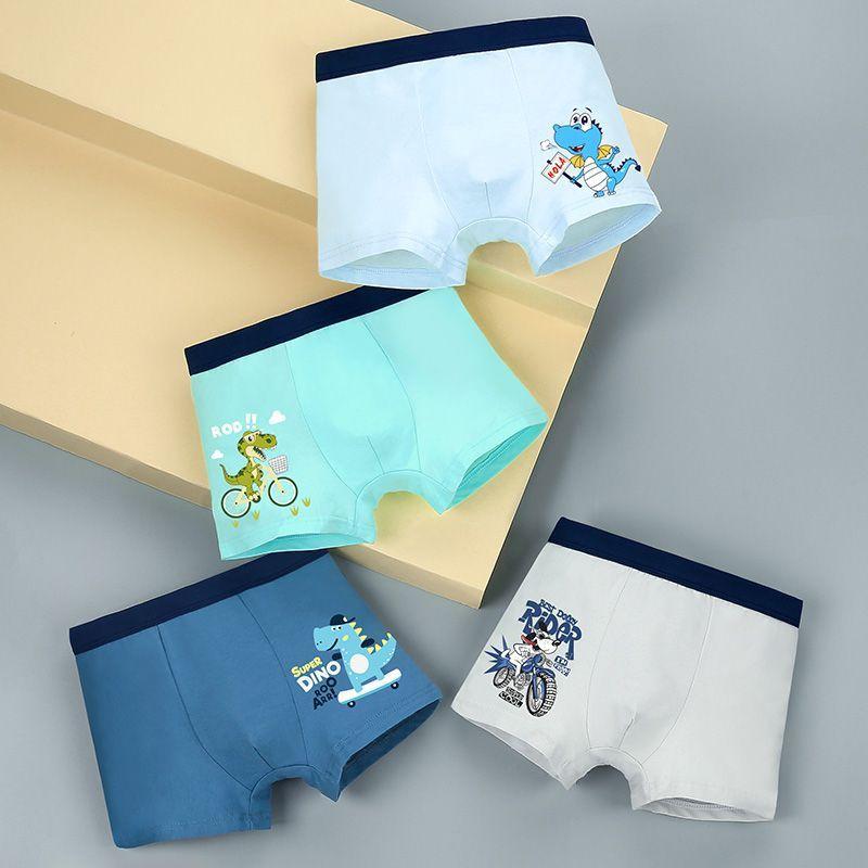 Product Introduction of Children's Cotton Underwear Boy's Boxer Shorts Boys Middle and Big Children Summer Thin Breathable Boxers 10 Shorts 12 Years Old 2
