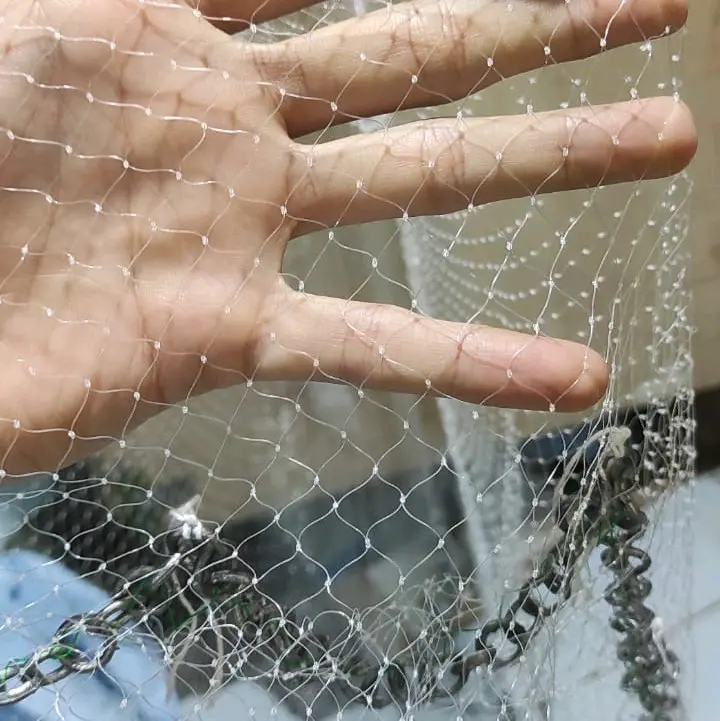 jala lempar 3 meter bahan senar, jala ikan,  jala udang,  jala sungai lubang 3/4 in / jari kelingking 2