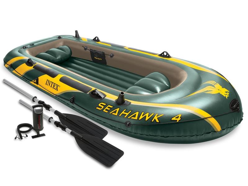 Thuyền Bơm Hơi Câu Cá Dã Ngoại Siêu Dày Dặn Tải 150kg Có Mái Chèo - Bi, Sport