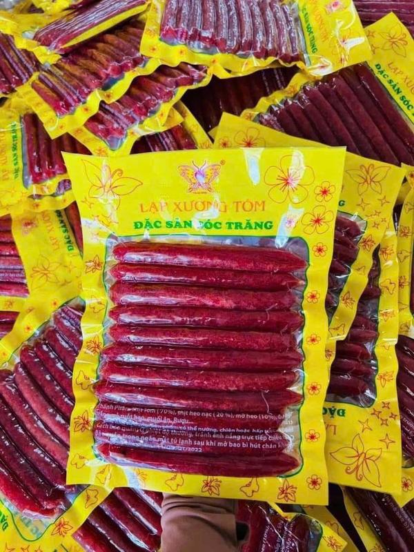 Lạp xưởng Tôm Đặc Sản Sóc Trăng - Ăn Vặt - Food 0