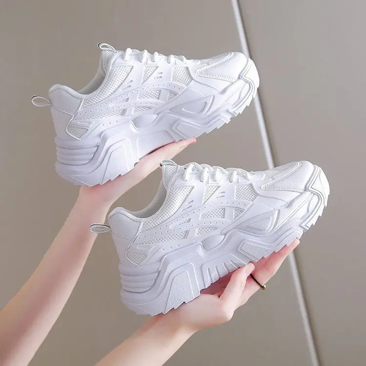 Women's Shoes Work for a Long Time Not Tired Feet Black Sneaker Spring and Autumn Soft Bottom Non-Slip Waterproof Dad Shoes Kitchen Work Shoes Closed Trainers Closed Trainers