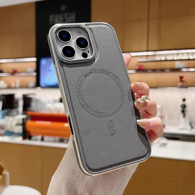 Mạ điện từ trường hút ShouJiKe được áp dụng cho khu vực được gọi là vỏ não iPhone16, 15promax, 14pro, dán da của viền 13 phòng ngã BaoHuTao 6