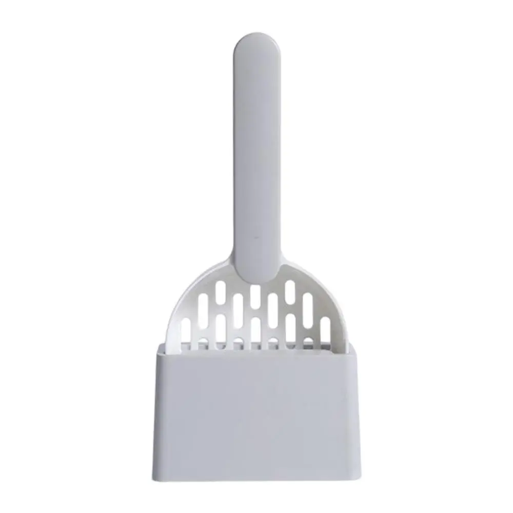 Cat Litter Shovel with Holder Cat Sand Cleaning Supplies Product Scoop Scooper with Caddy Sifter Deep Shovel Durable for Dog Cat Puppy Pet