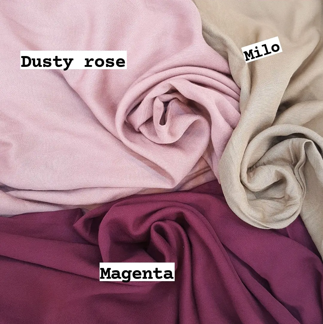 KATUN RAYON TWILL POLOS ( HARGA PER 0.5 M )