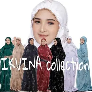 Mukena Dewasa Terusan Motif Gracella Terbaru Bahan Katun Rayon