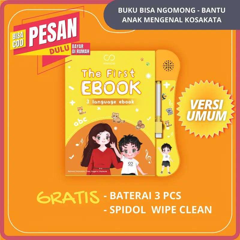 Mainan Edukasi Anak Balita Bayi 3 4 5 Tahun Laki Perempuan Cowok Cewek Viral Kado Buku Pintar Ebook Bisa Bicara Bunyi Belajar Ngomong Smart Book Bersuara Versi Umum Dari Galerideunik Permainan Educational Toys Kids 8