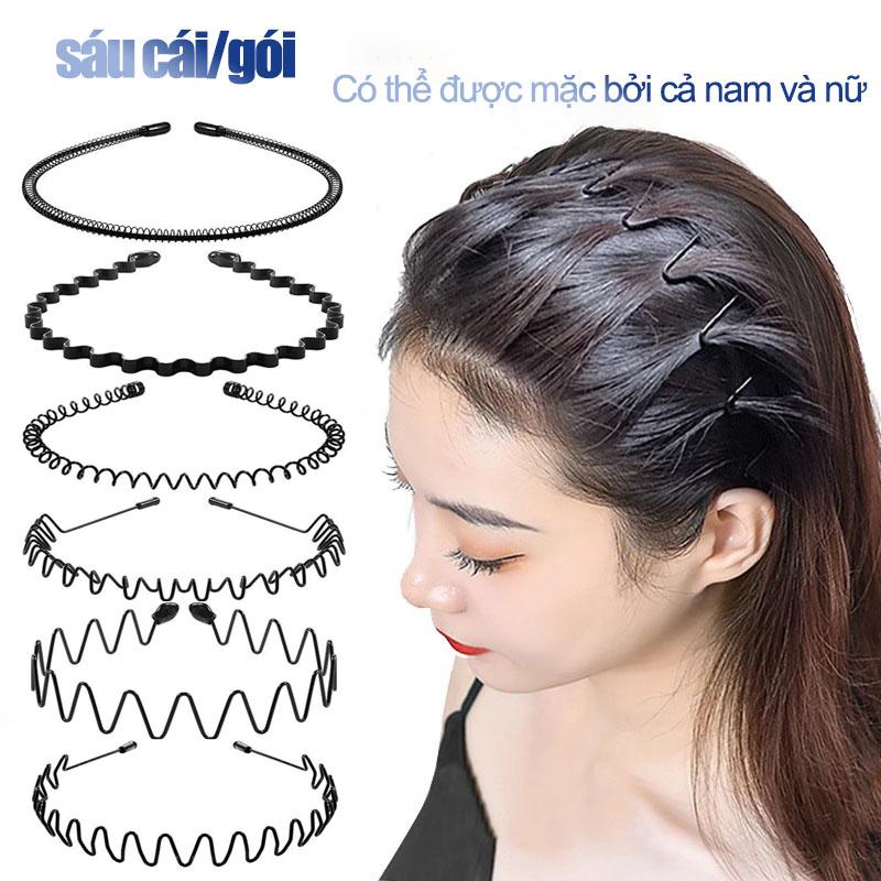 Băng đô kẹp tóc sóng chống trượt cho nam và nữ vô hình đơn giản thể thao hợp thời trang băng đô Nhật Bản và Hàn Quốc