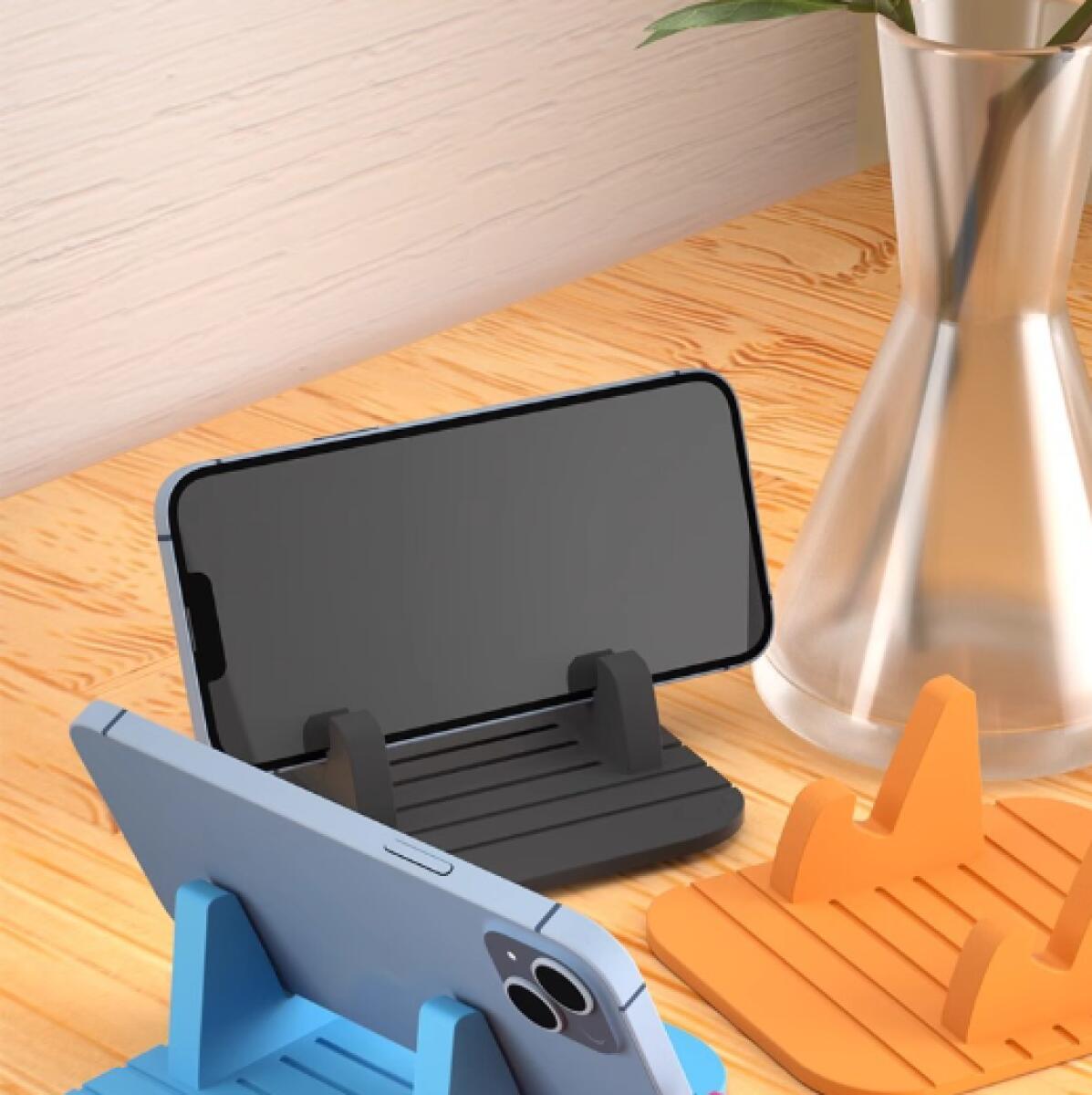 [Luarr]  Tempat Hp Mobil Anti-Selip dari Silikon / Tempat Hp Mobil untuk Orang Malas, kecil dan mudah disimpan. Cocok untuk ponsel, tablet, menonton TV, dan navigasi.