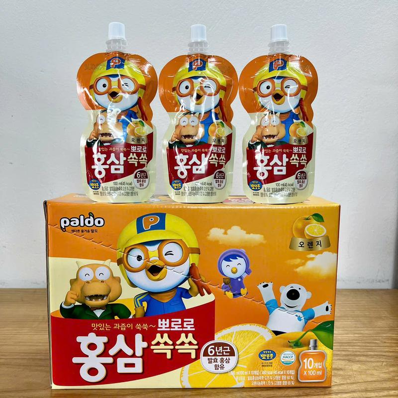 Combo 10 gói nước hồng sâm Paldo vị trái cây bổ sung dưỡng chất giúp bé ăn ngon ngủ ngon 3