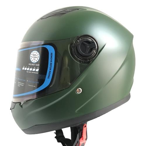  Mũ bảo hiểm Fullface kính chống lóa - BKtec  - BK31 - Màu xanh lính nhám – Vòng đầu 57-59cm – Hàng chính hãng - Bảo hành 12 tháng 
