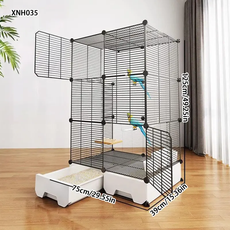 Bird Cage, Bird Cage, Bird Cage with Accessories, Bird Supplies, Pet Supplies for Parrot, Canary, Cockatiel, Lovebird, Finch, Parakeet 4