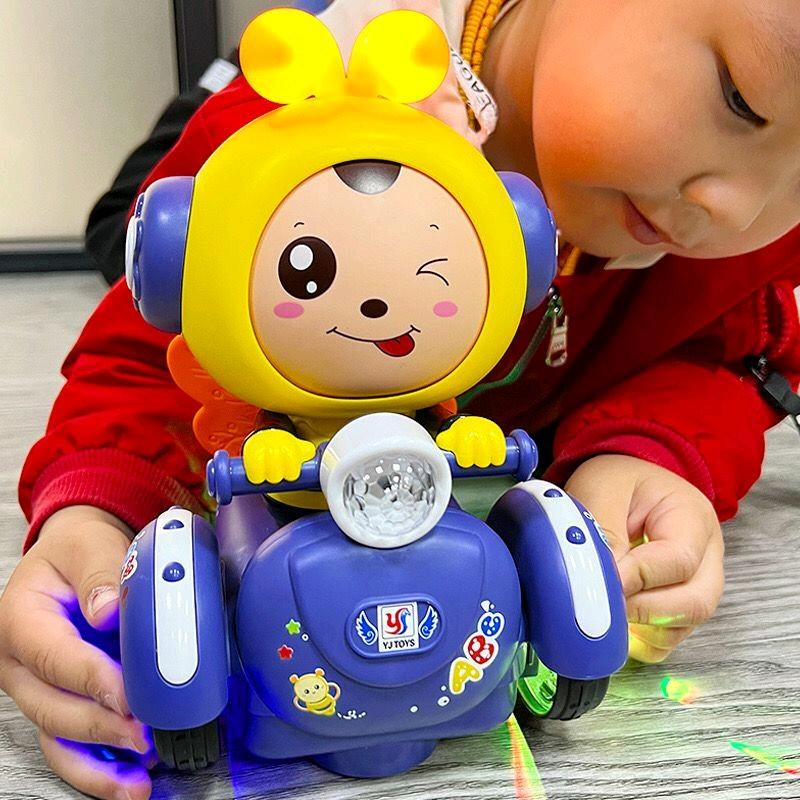 Mainan Anak Lebah Naik Motor Bisa Berubah Muka Empat 0