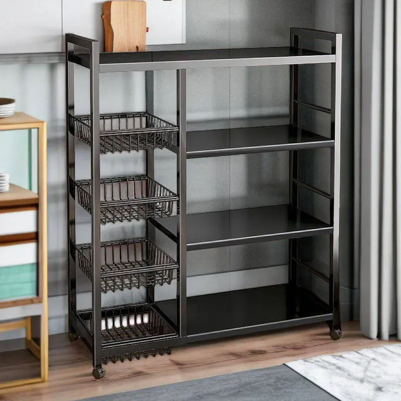 【SG Sales 】Kitchen Storage Rack Floor Multi-Layer Storage Rack Household Fruit And Vegetable Storage Rack Clutter Organizing Shelves Storage Rack