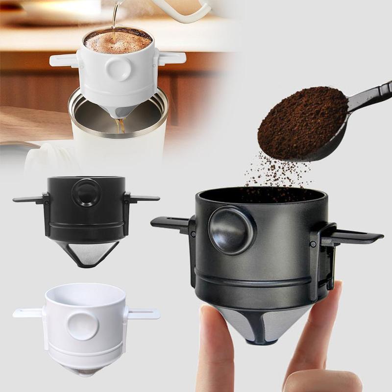 Product Introduction of Bộ lọc cà phê Có Thể Gập Lại cho gia đình, thép không gỉ, phễu nhỏ giọt cà phê, L9O3 16