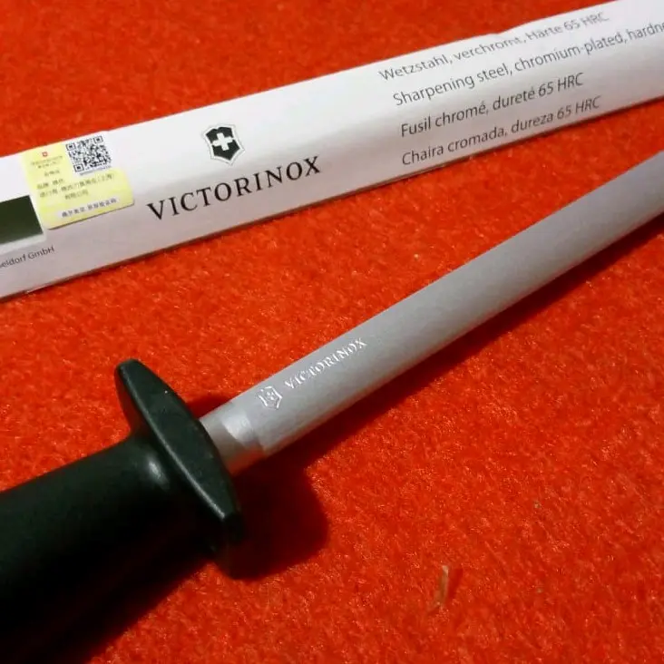 Stik Asahan Pisau Victorinox 30cm & 25cm Butcher Knife Sharpening Steel Original Made in Swiss Model Bulat 2
