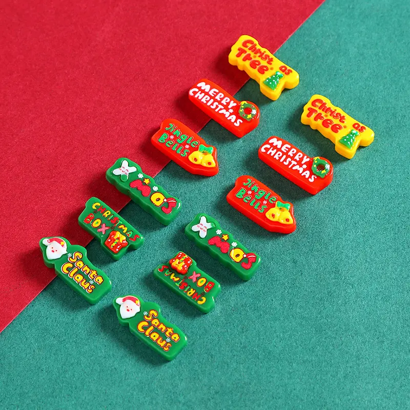 DIY Christmas decoration, character plates, resin, handmade DIY phone cases, hair clips, holes, shoes, refrigerator stickers, car keys, small ornaments, decorations