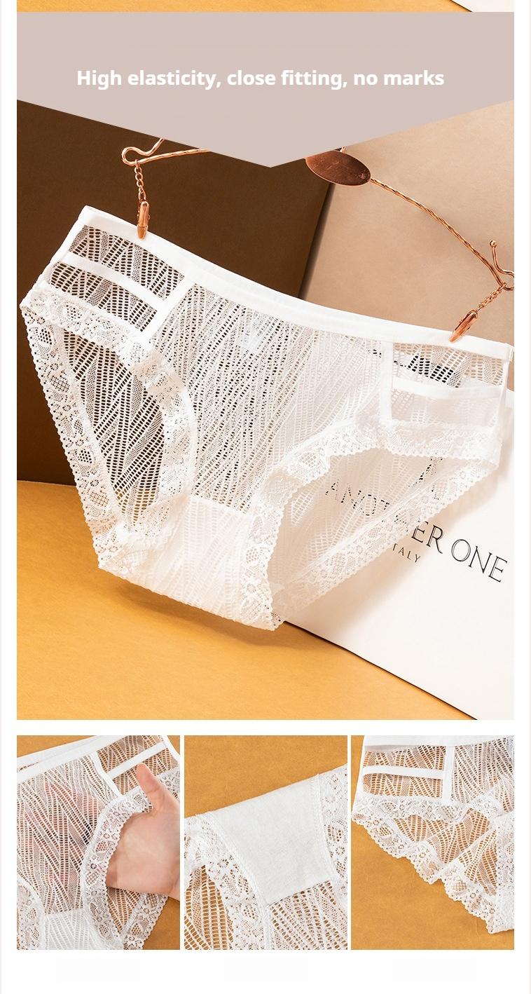 Product Introduction of Quần Lót Nữ, Thời Trang, Gợi Cảm, Ren khoét Cạp Thấp, Nhẹ, Lưới Liền Mạch, Quần Sịp, Thích Hợp Cho Mùa Hè, Thoáng Khí, Đồ Lót Trong Suốt 3
