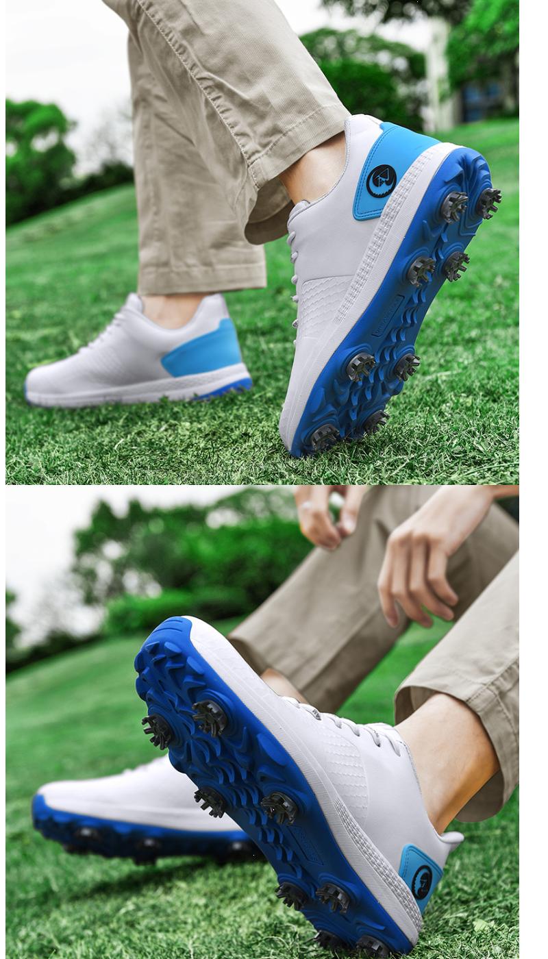 Product Introduction of Men's Professional Brush Shoe Golf Shoe Waterproof plus Size Golf Training Sneakers Non-Slip Low-Top Breathable Xz25037 18