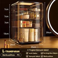 Gambar LuvHome Rak Kosmetik Dengan Laci Anti Debu Tempat Make Up Skincare Rak Akrilik Multifungsi / Tempat Penyimpanan Dengan Tutup Acrylic Storage Organizer Drawer Cosmetic - S-3 Susun Coklat dari LuvhomeMall Kota Tangerang 4 Tokopedia