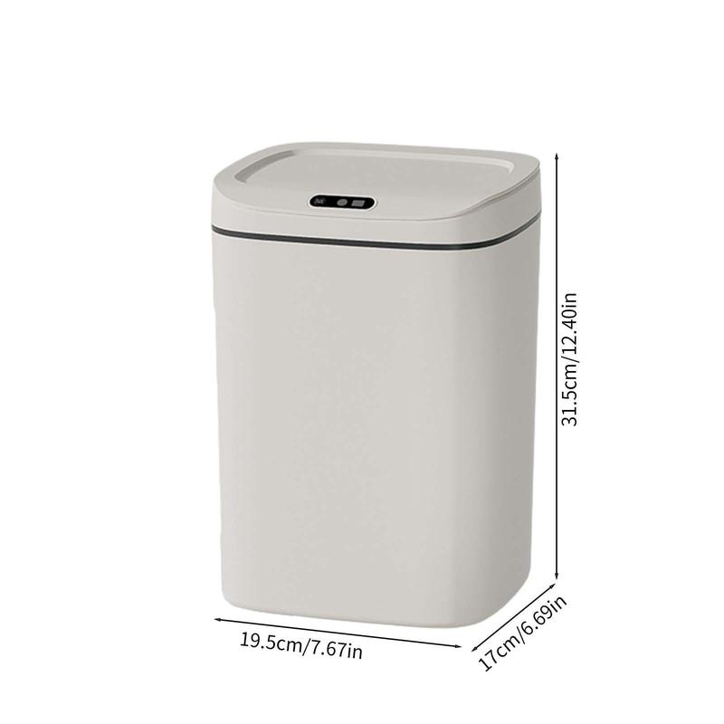 Automatic Trash Can, 1 Count Touchless Trash Bin with Lid, Kitchen Trash Can, Household Waste Bin for Kitchen, Bathroom, Bedroom, Living Room 1