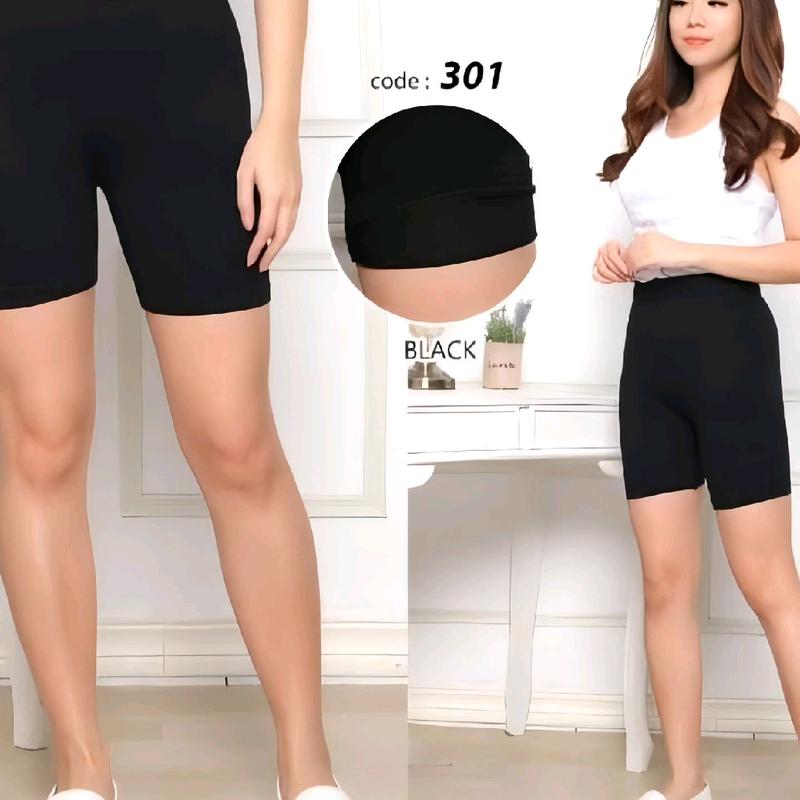 CELANA PENDEK LEGGING WANITA / HOTPANT WANITA IMPORT Hitam Melar 3