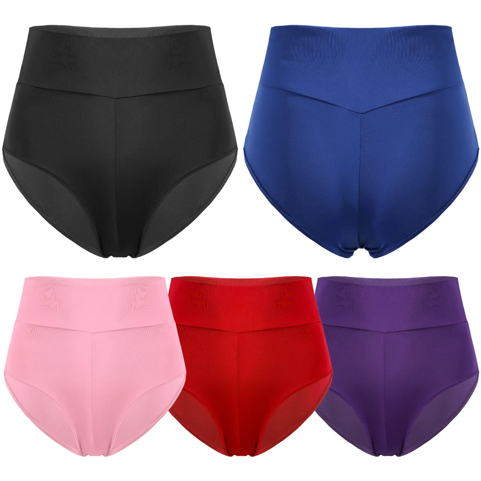 iixpin Womens Athletic Sport Shorts Yoga Dance Botty Shorts High Waist Sexy Hot Pants Gym Underwear Panties Full Brief