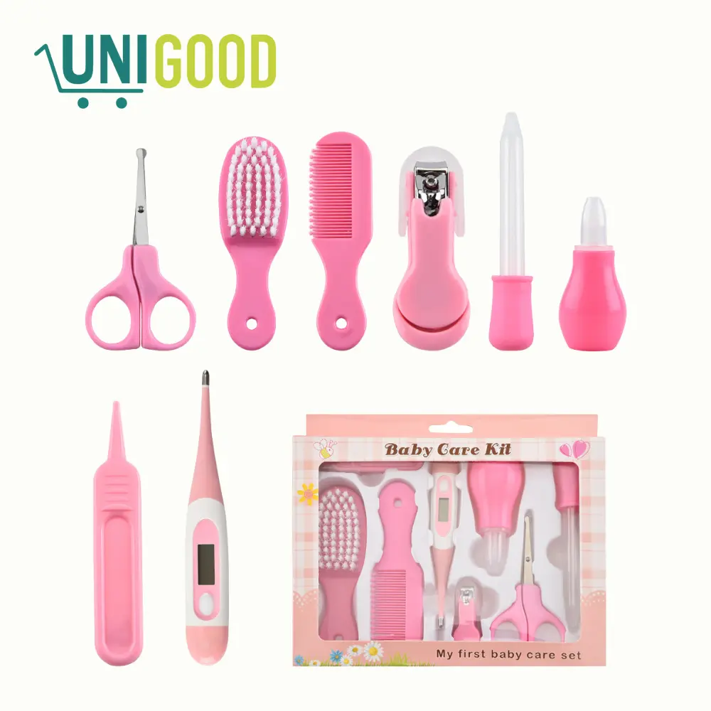 UNIGOOD - Baby Care Hair & Nail Kit Set 8 in 1 Gift Set Alat Perawatan Bayi
