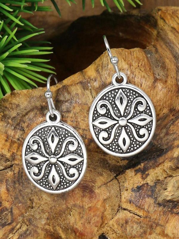 Trendy All-match Vintage Style Design Drop Earrings, Boho Style Dangle Earrings (16 Pairs), Retro Style Earrings for Women, Fashion Jewelry for Party, Daily Clothing Decor 5