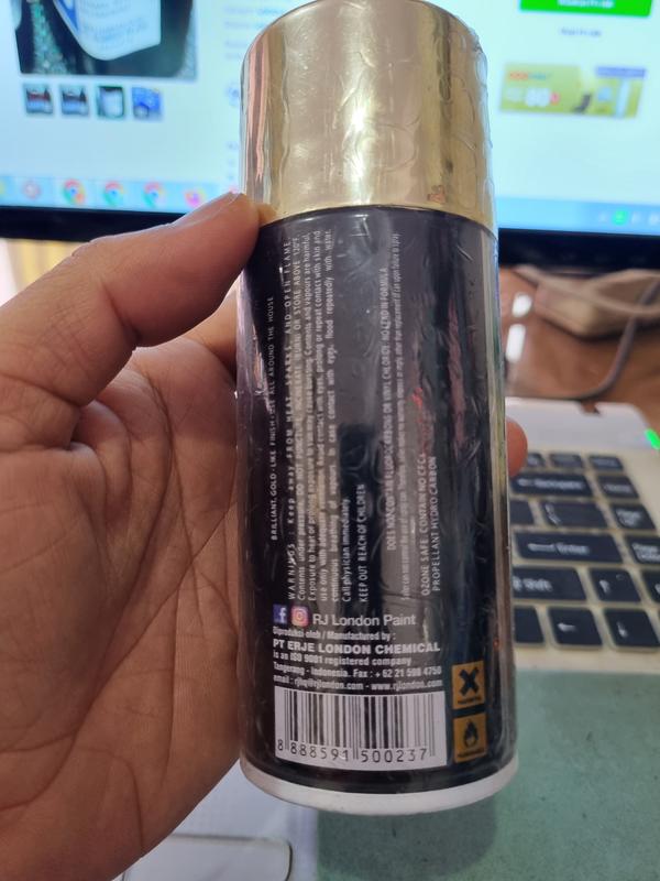Cat Semprot PILOK RJ GOLD CHROME 150ML EMAS SILVER KRUM BRON 4
