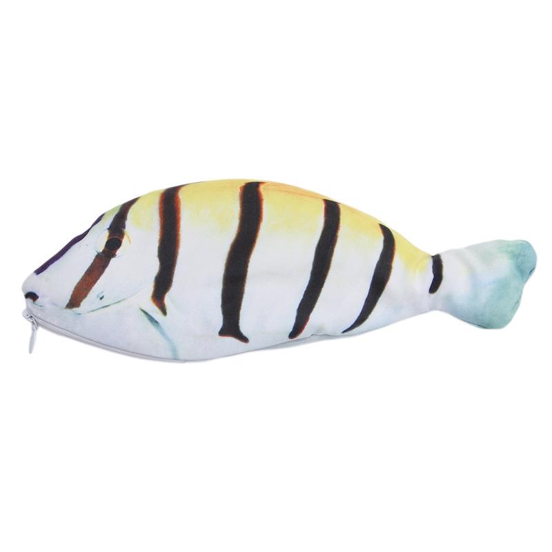 Product Introduction of Hộp Đựng Bút Chì Cá Mô Phỏng, Thiết Kế Dễ Thương, Phong Cách Kawaii Hoạt Hình, Có Khóa Kéo, Dung Tích Lớn, Túi Lưu Trữ Cầm Tay Thích Hợp Cho Văn Phòng Phẩm, Hộp Đựng Bút, Túi Đựng 17