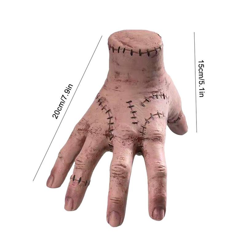 Product Introduction of Wednesday Addams Cosplay Model Hand Addams Family Halloween Toy Car Costume Office Prank Props V0U5 12